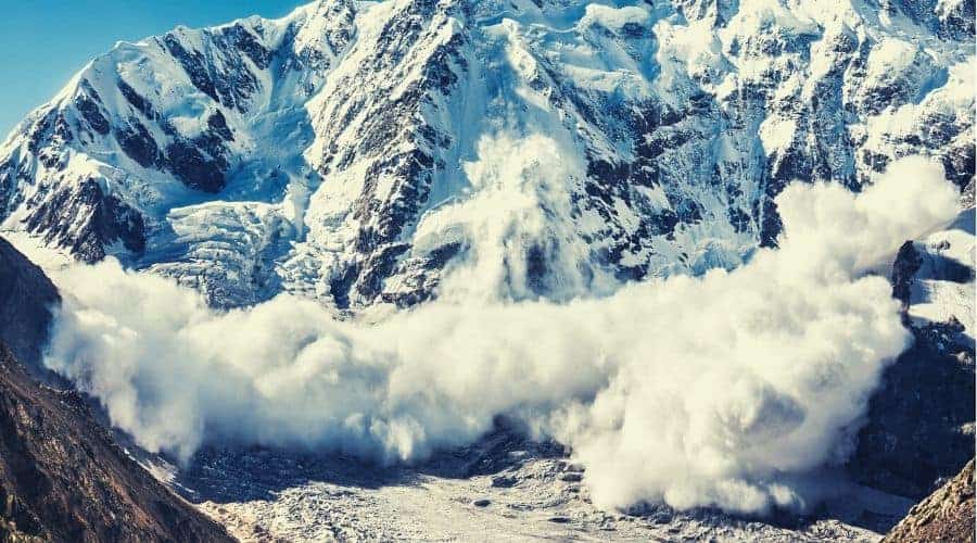 Avalanche in the Caucasus