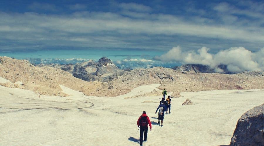 Team of mountaineers