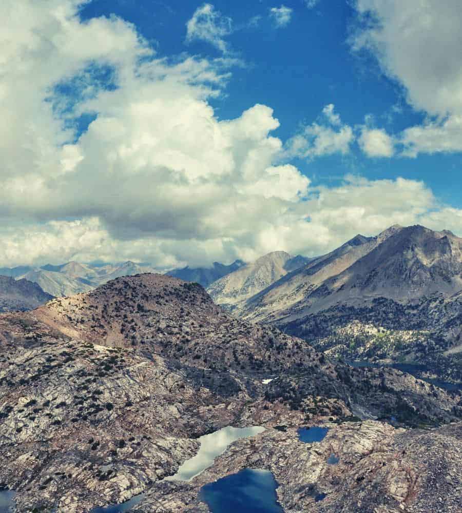 Rae Lakes Loop from above Vertintext