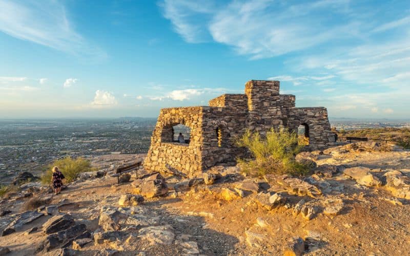 Dobbins Lookout overlooking Phoenix city, Arizona