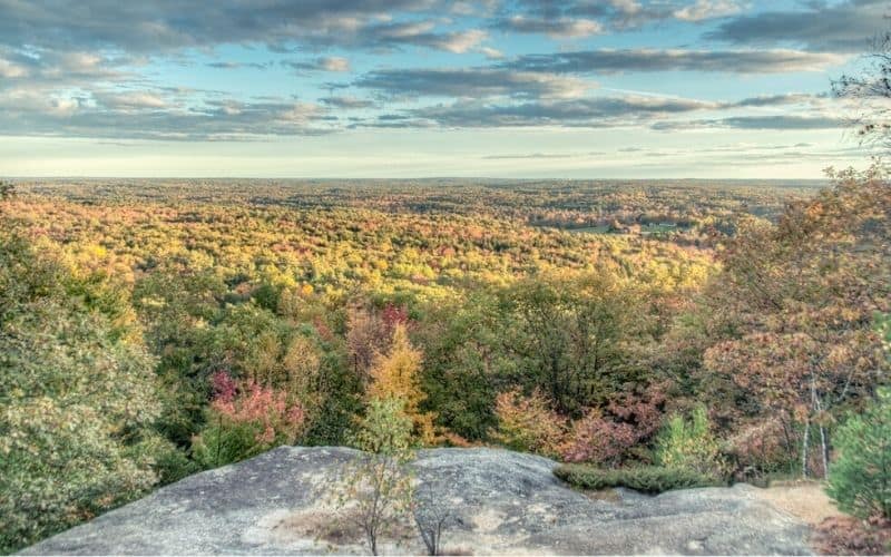 View from Bradbury Mountain, Maine