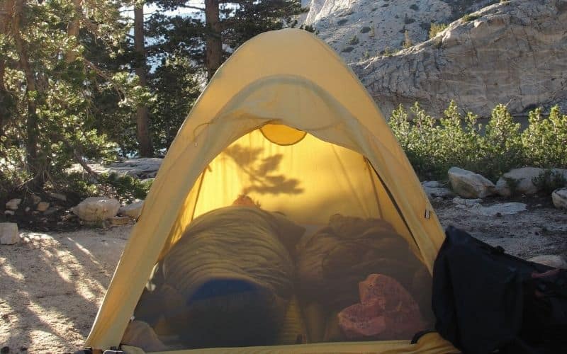 Small 2 person backpacking tent