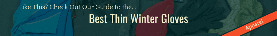 Best Thin Winter Gloves Banner