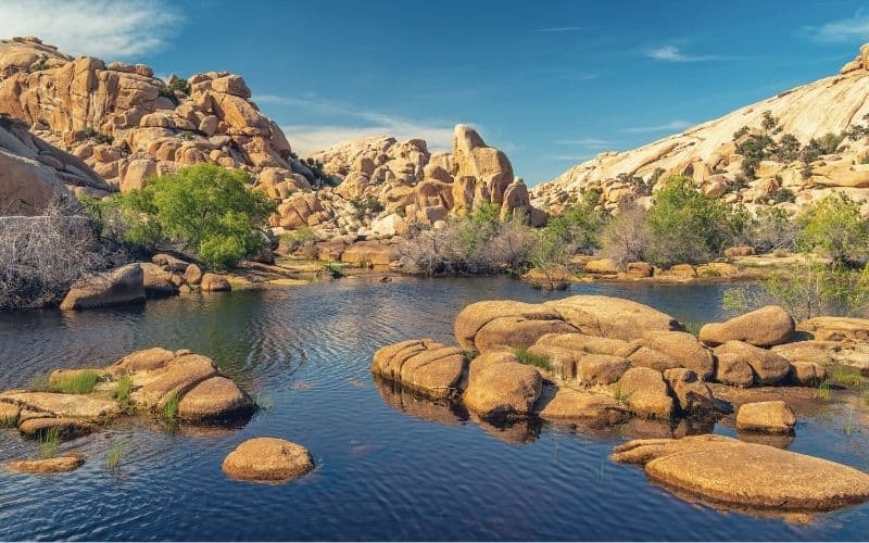 The Wonderland of Rocks and reservoir above Barker Dam