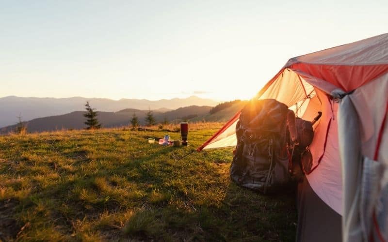 Backpacking tent vestibule space