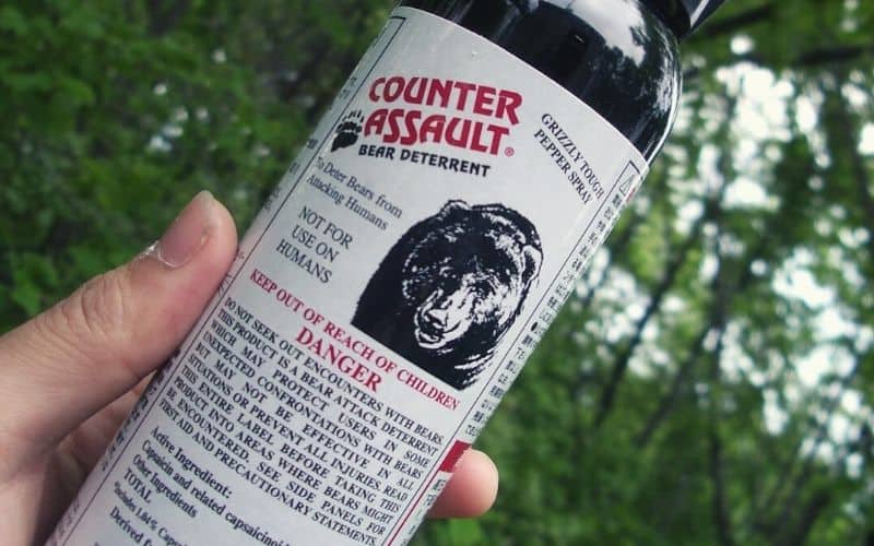 Can of counter assault bear spray