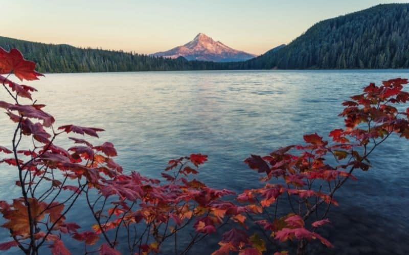 Mount Hood across Lost Lake, Oregon