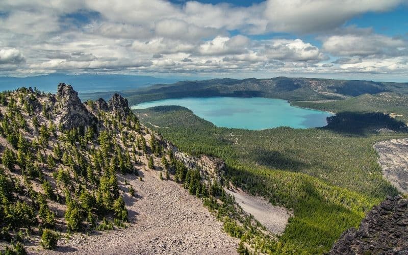 View over Paulina Lake, Oregon