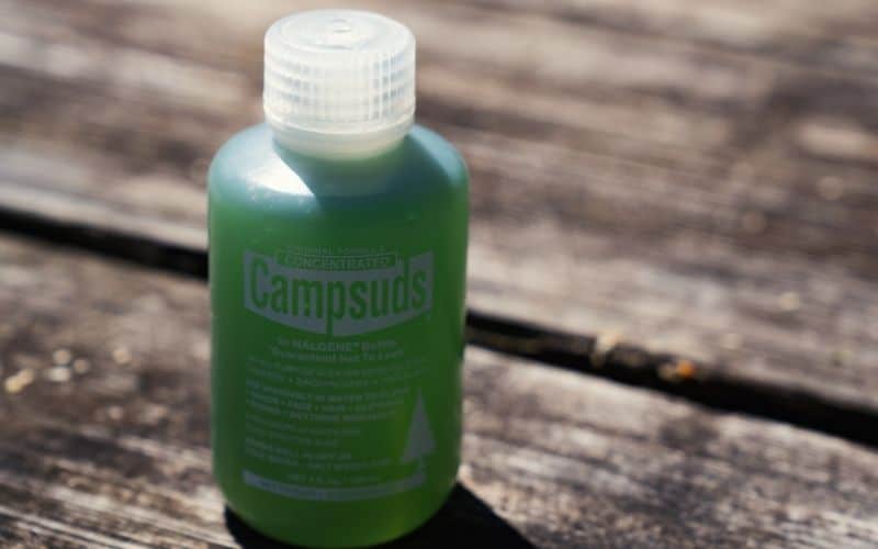 Small bottle of concentrated Campsuds