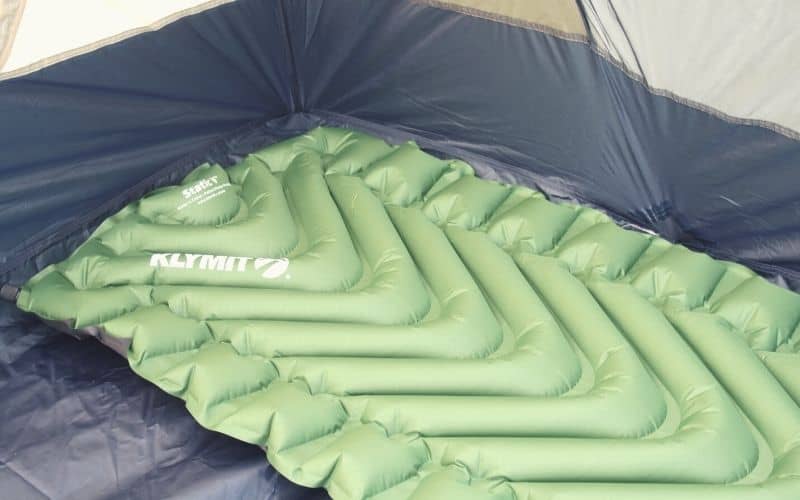 klymit static v inside tent