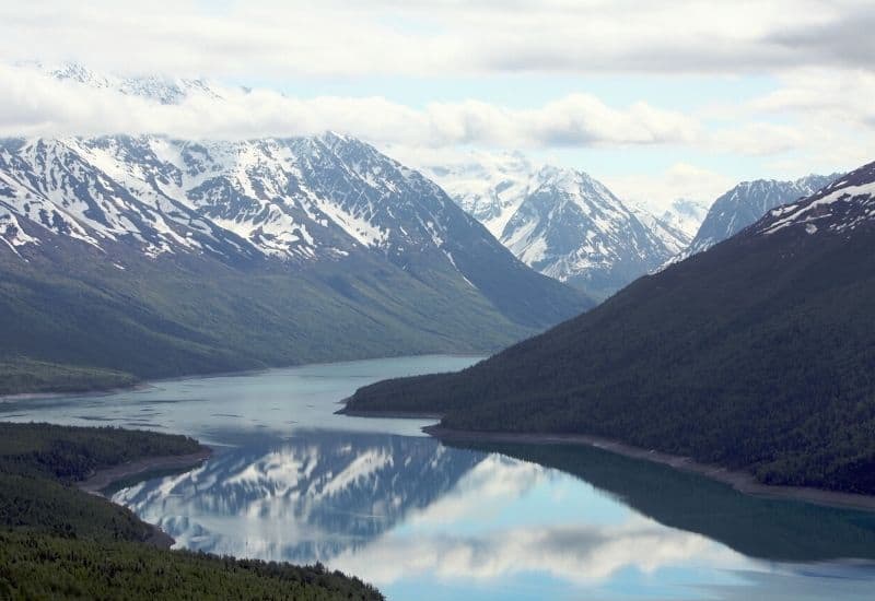 Eklutna Lake in Alaska