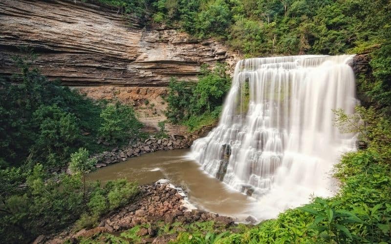 Burgess Falls waterfall, Burgess Falls State Park