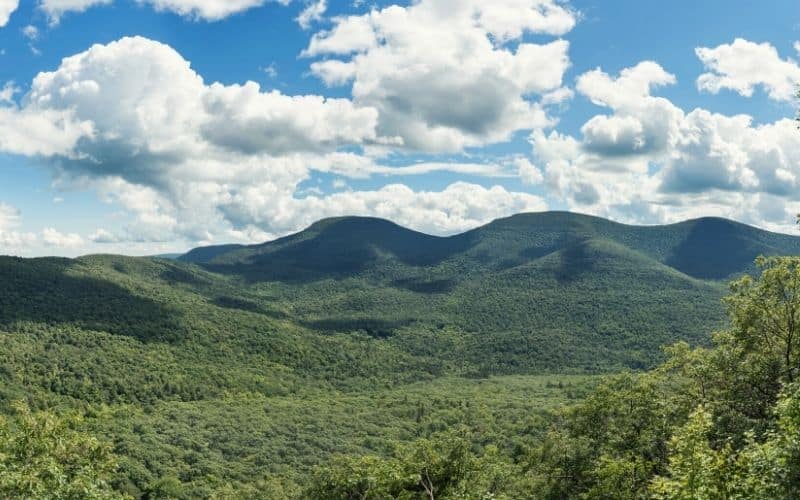 Views from Burnt Knob trek of the Blackhead Range