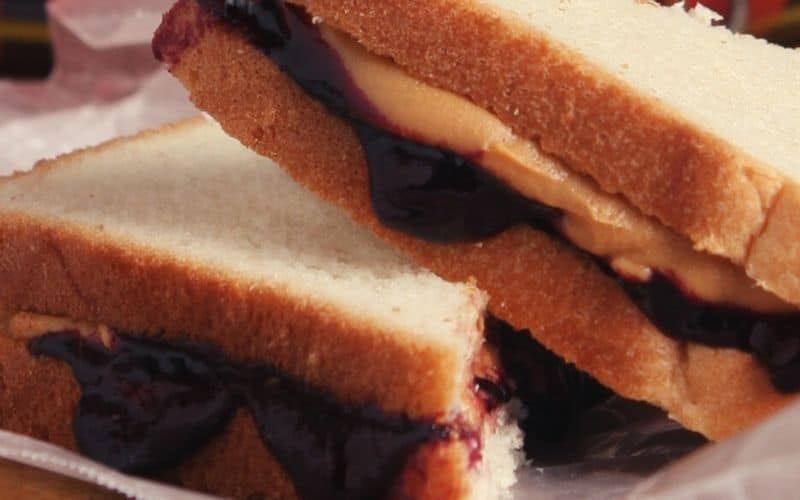 Peanut butter and jelly sandwiches