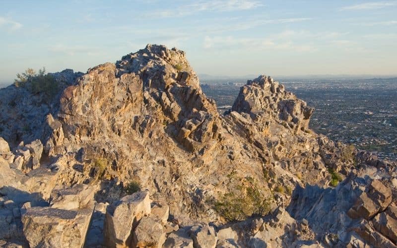 View over Phoenix, Arizona, from Piestewa Peak Summit Trail
