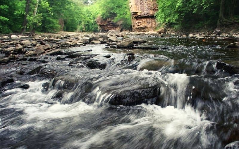 Rock Creek Cascades in the Kankakee River State Park, Illinois