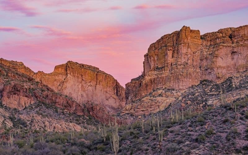 Superstition Ridgeline Trail, Superstition Mountains, Phoenix Arizona