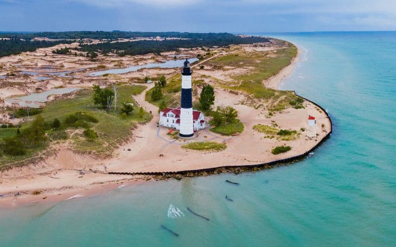 Lighthouse at Ludington State Park, Michigan