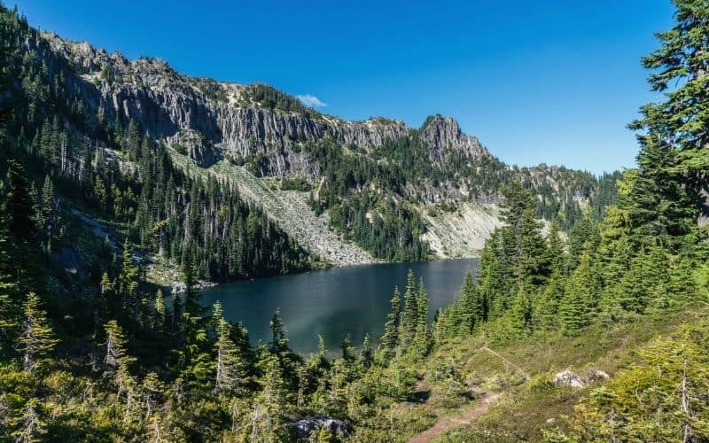 Eunice Lake on Tolmie Peak trail, Washington