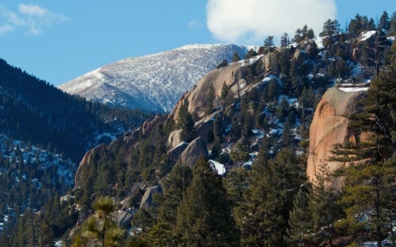 Pikes Peak from the Barr Trail