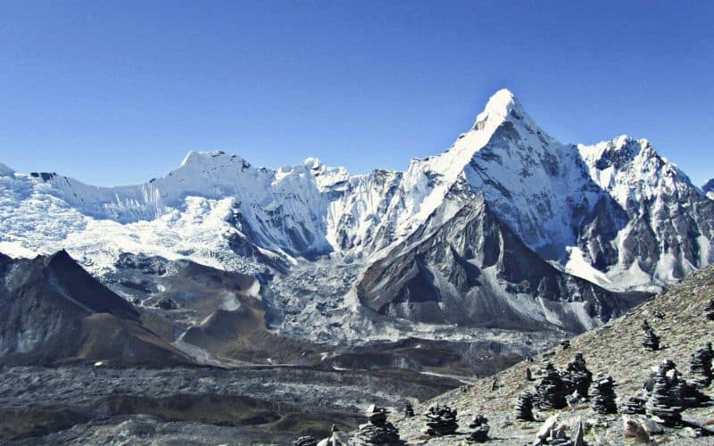 View from Kala Pattar on the Everest Basecamp