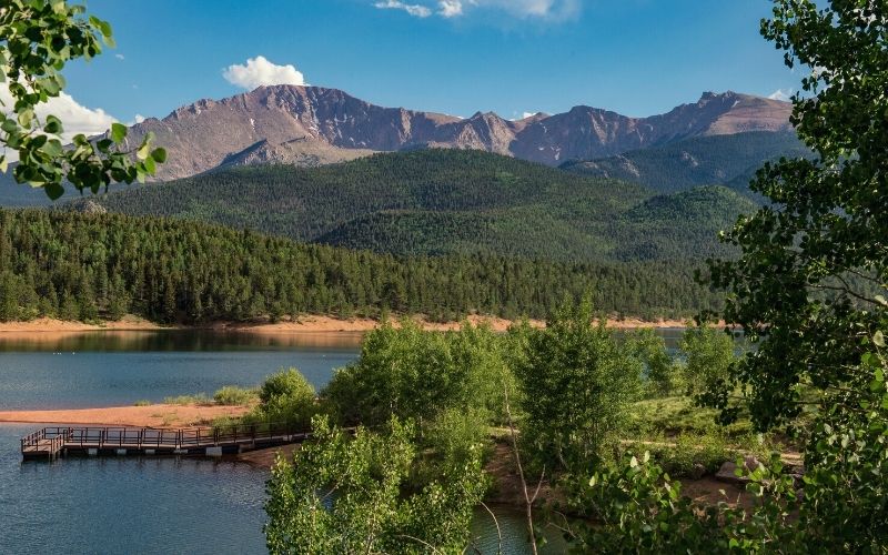 View of pikes peak