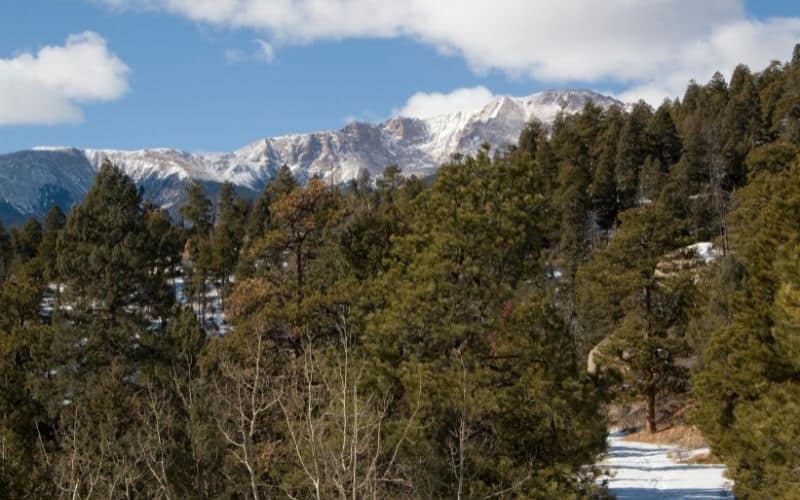 barr trail in wintertime