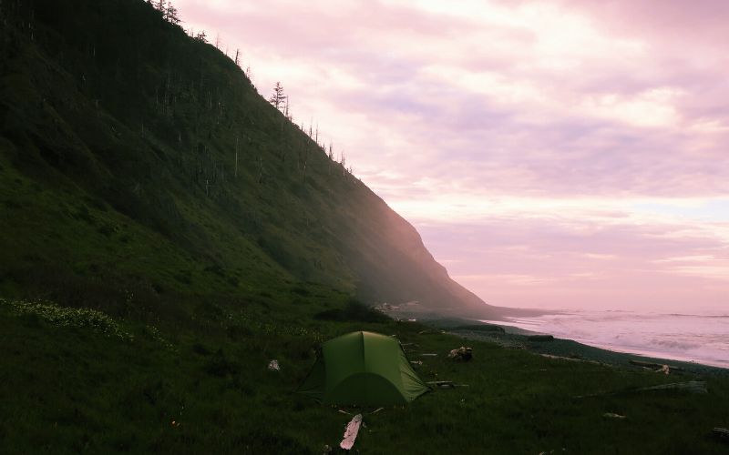 camping in lost coast trail