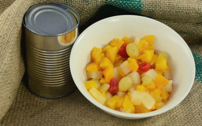 canned fruit