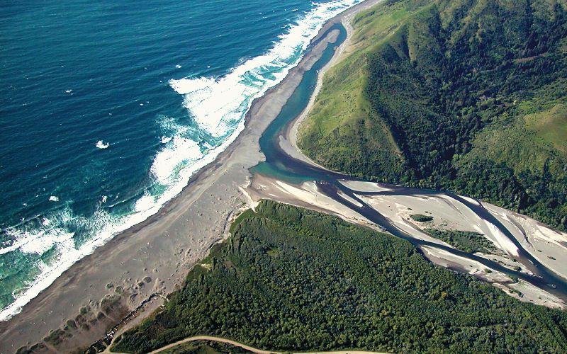 aerial view of mattole beach