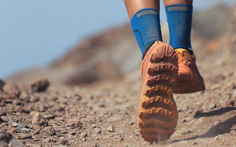 trail running shoes with deep lugs
