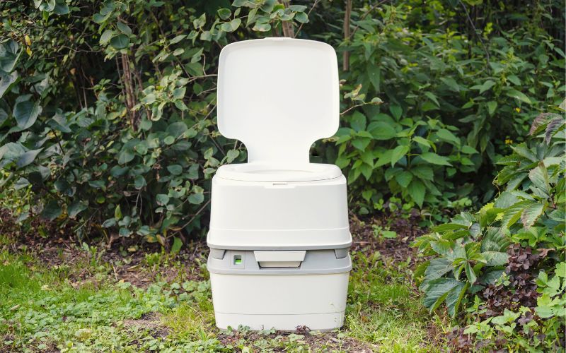 Portable flushing toilet