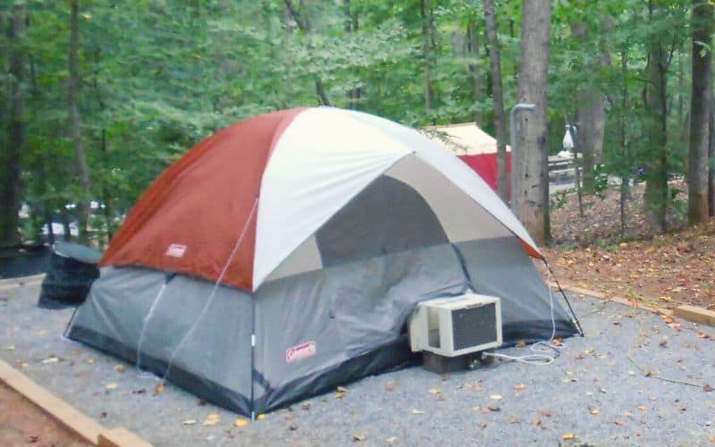 AC-compatible tent