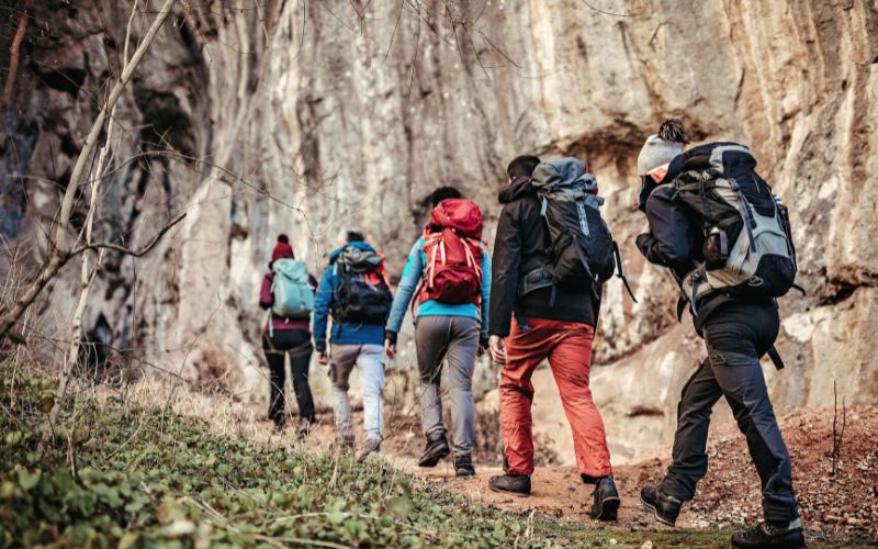 Group of hikers