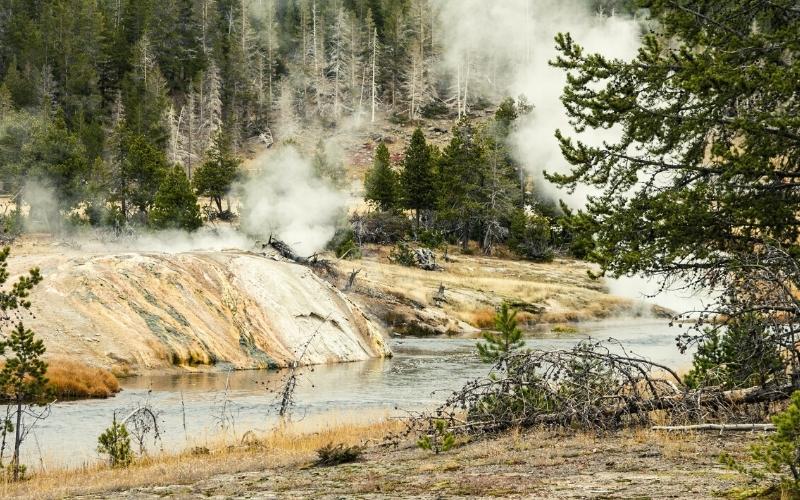 Riverside Geyser Yellowstone Wyoming