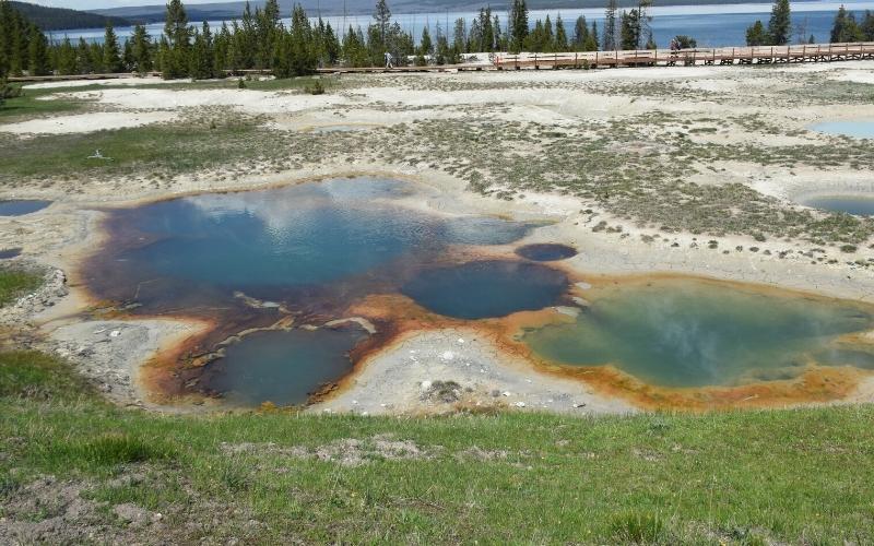 West Thumb Geyser Basin yellowstone wyoming