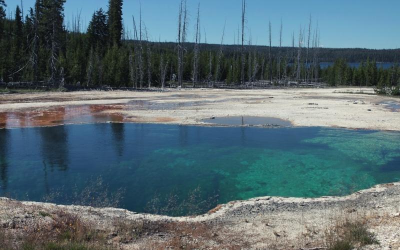 West Thumb Geyser Basin yellowstone