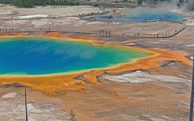 grand prismatic spring grand teton wyoming