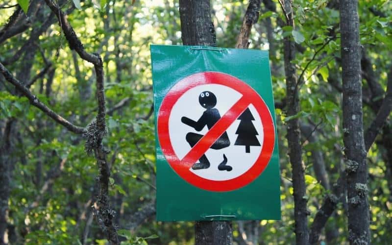 no pooping sign