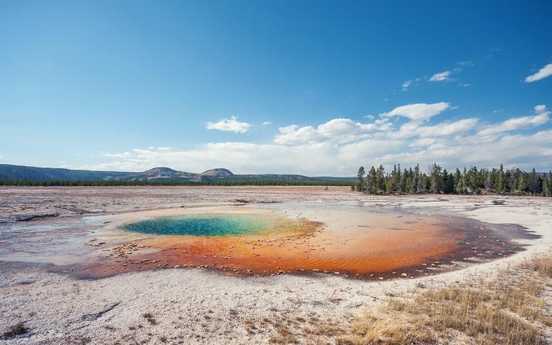 upper geyser basin yellowstone