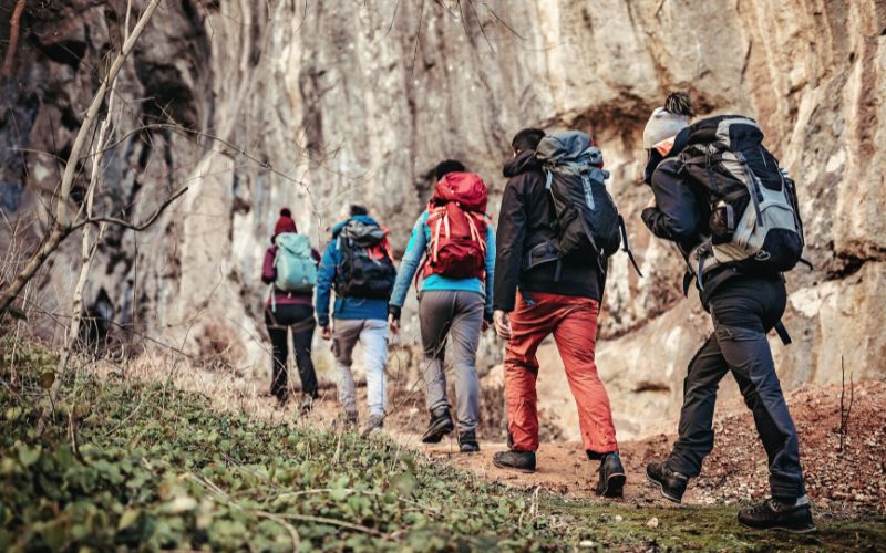 Group of hikers