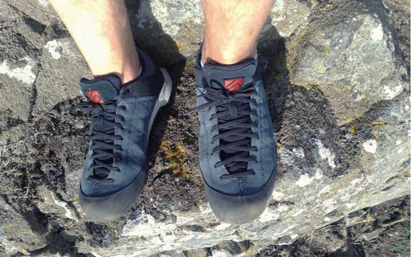 View of top of Five Ten Guide Tennie approach shoes