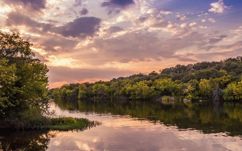 sunset best camping near austin texas featim