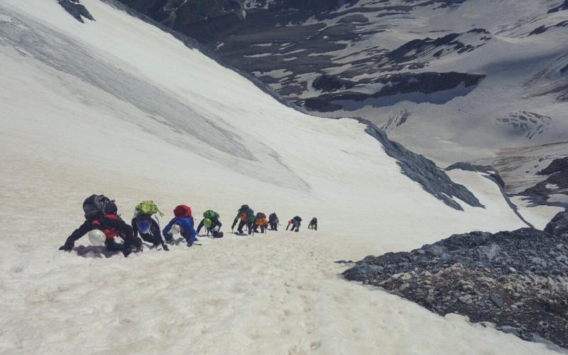 Mountaineers on Gran Zebru