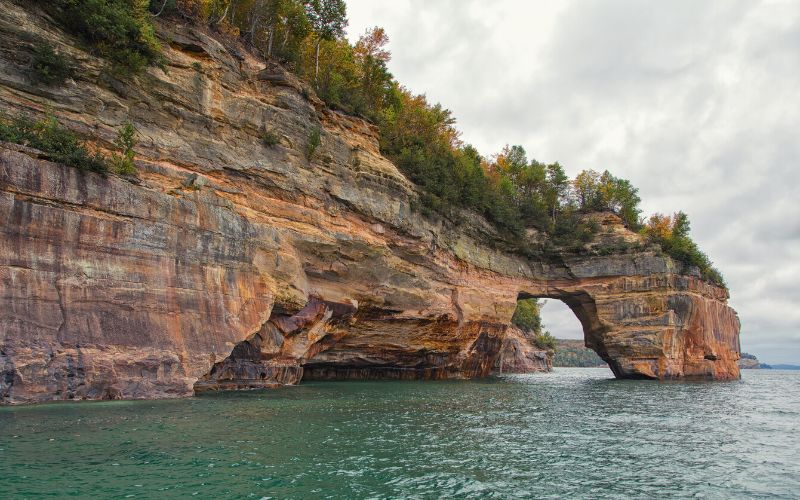 Grand Point Portal, Pictured Rocks National Lakeshore, Lake Superior, Michigan