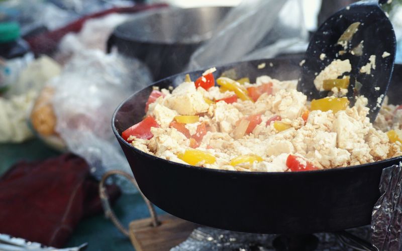 Scrambled tofu