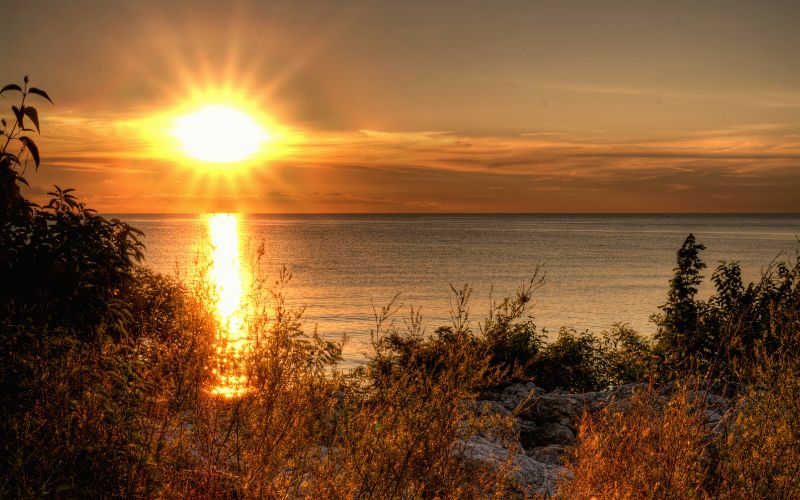 Sunset over Lake Erie, Ohio