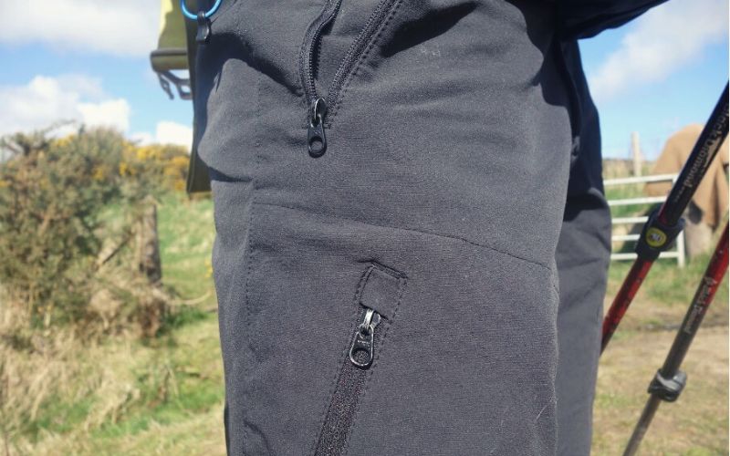 Zippered pockets on the Mountain equipment ibex pant 