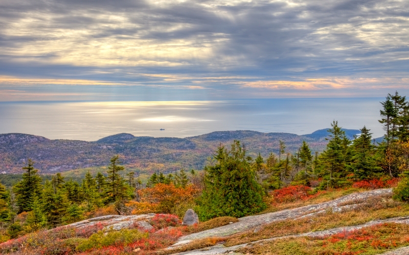 cadillac mountain south ridge trail maine featim