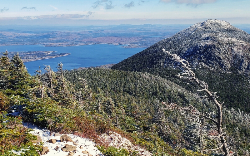 summit of bigelow mountain maine